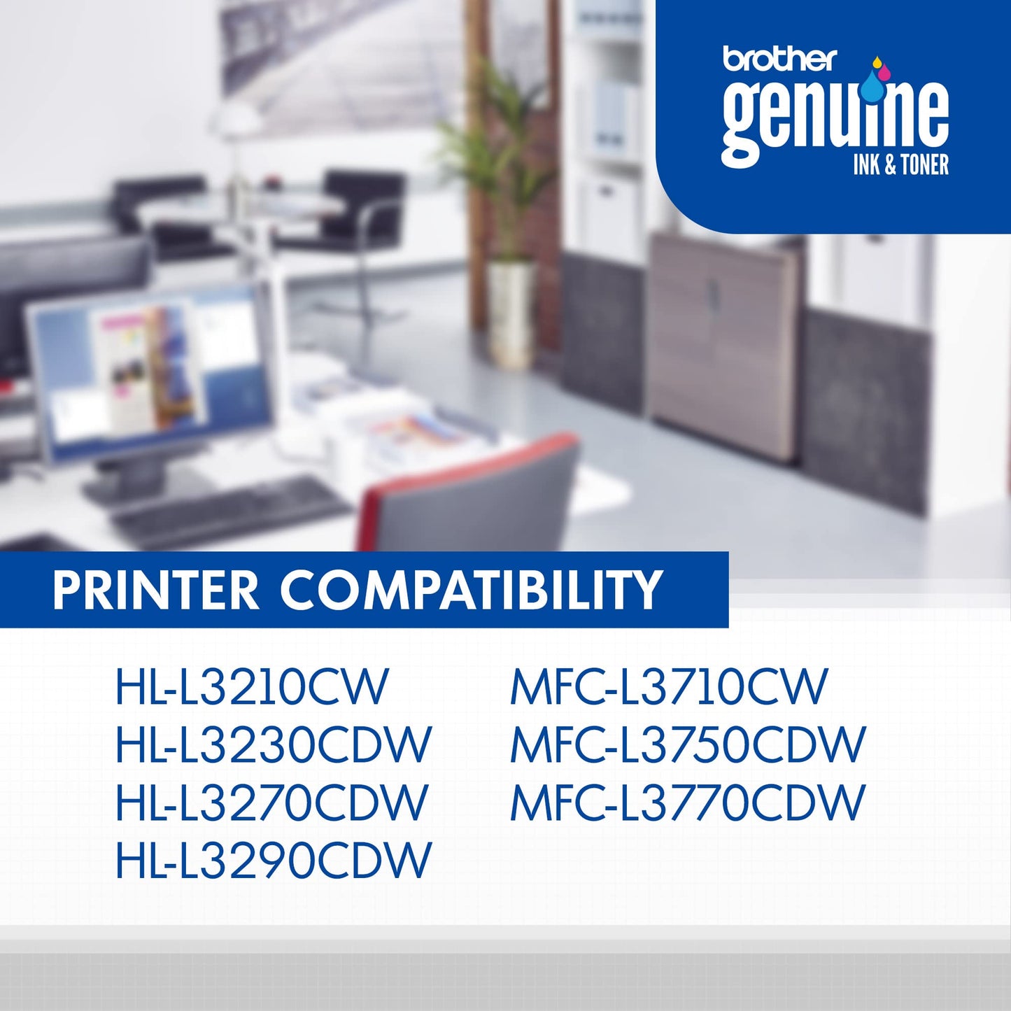 Brother Genuine TN223Y, Standard Yield Toner Cartridge, Replacement Yellow Toner, Page Yield Up to 1,300 Pages, TN223, Amazon Dash Replenishment Cartridge