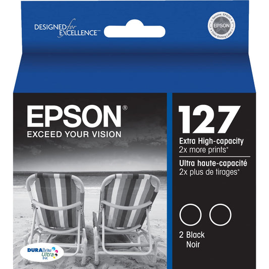EPSON 127 DURABrite Ultra Ink Black Dual Cartridge Pack EXP 11.2023