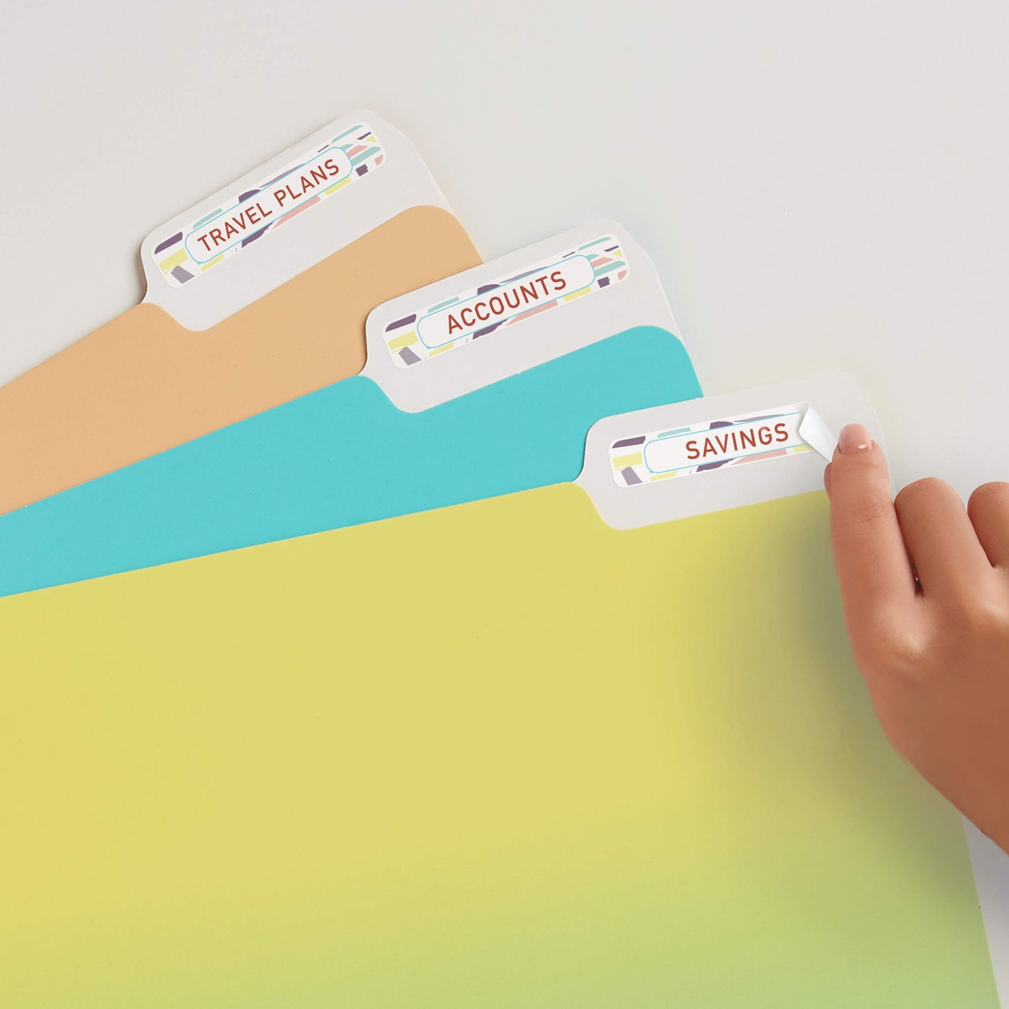 Avery File Folder Labels with Sure Feed, 2/3" x 3-7/16", 750 Printable Labels, Removable, White (8066)