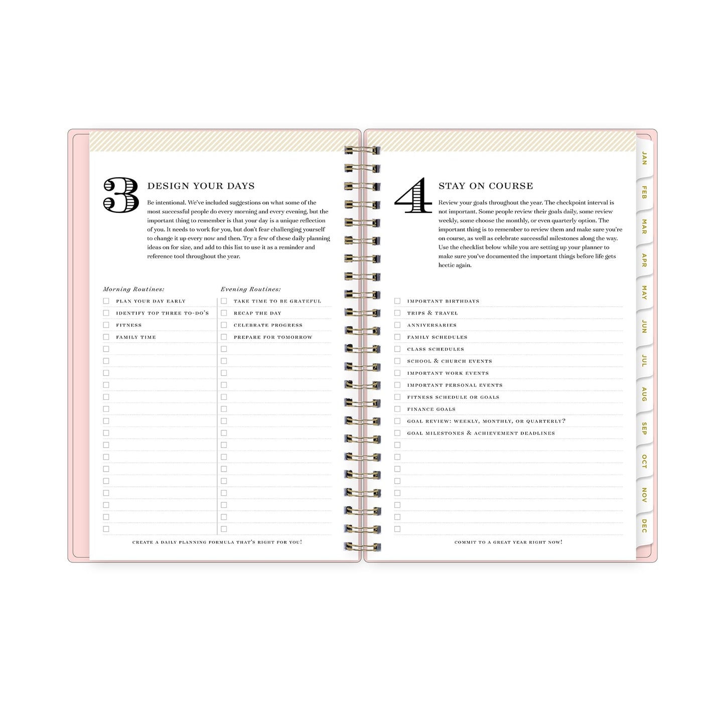 2024 Day Designer Weekly/Monthly Planning Calendar, 5" x 8", Blush, January to December