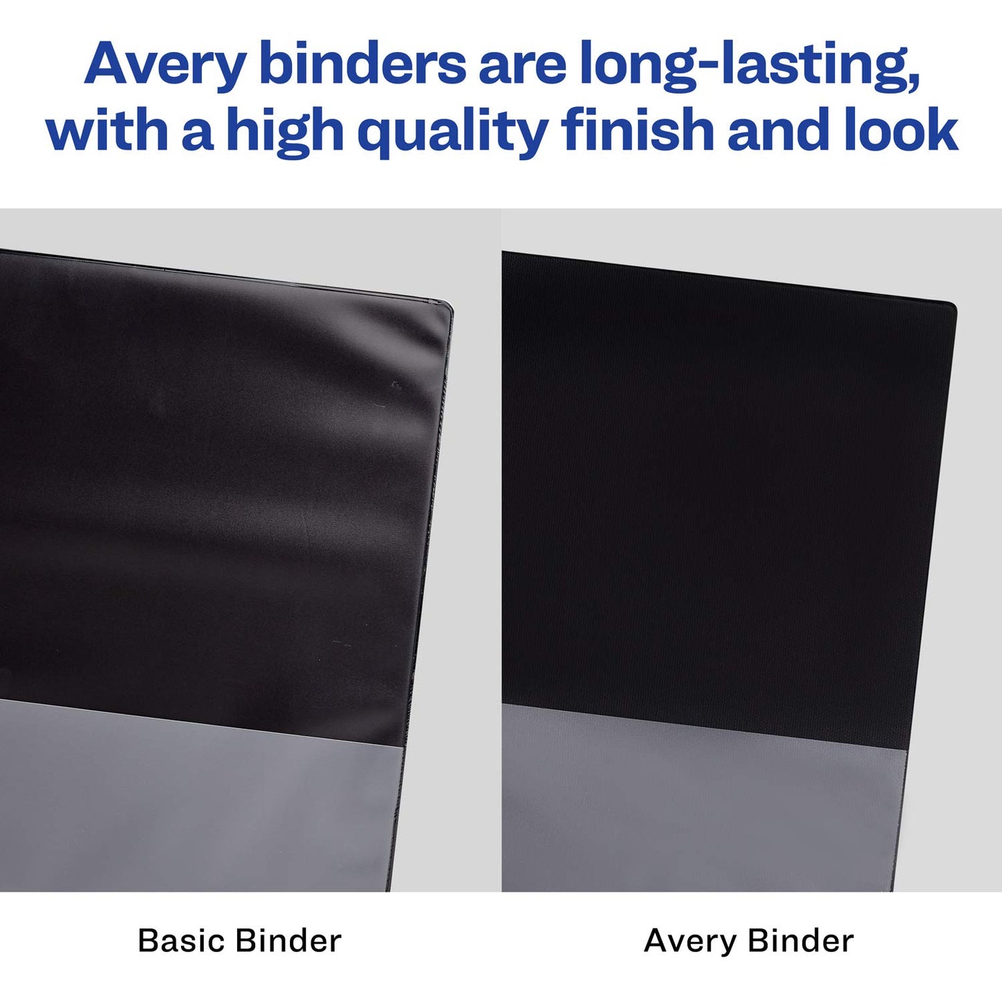 Avery Durable View 3 Ring Binder, 2 Inch Slant Rings, 4 Blue Binders (05624)