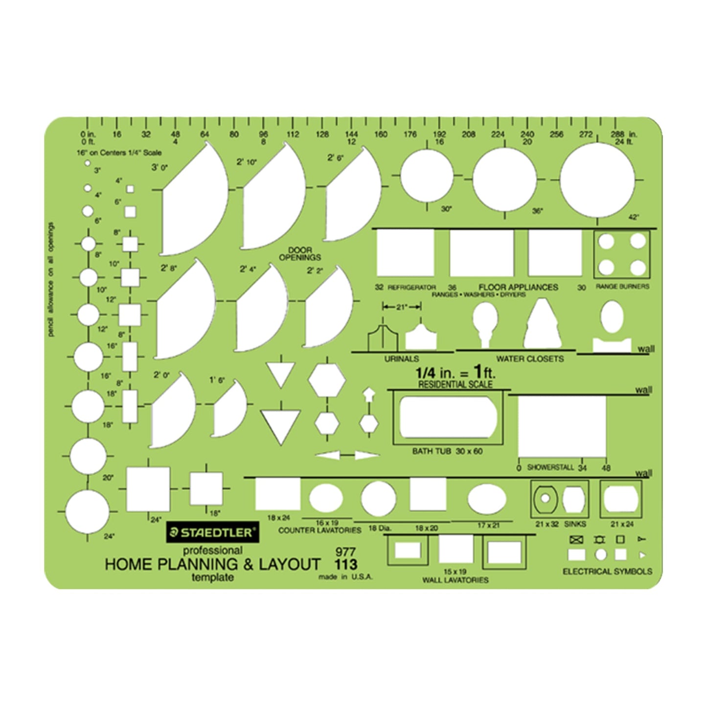 Staedtler® Mars® Template, Home Planning & Layout