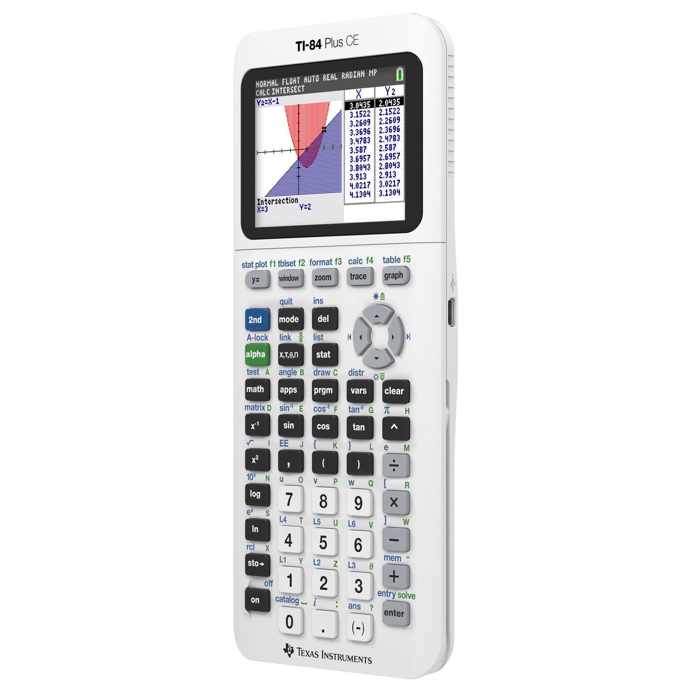 Texas Instruments TI-84 Plus CE Color Graphing Calculator, Bright White