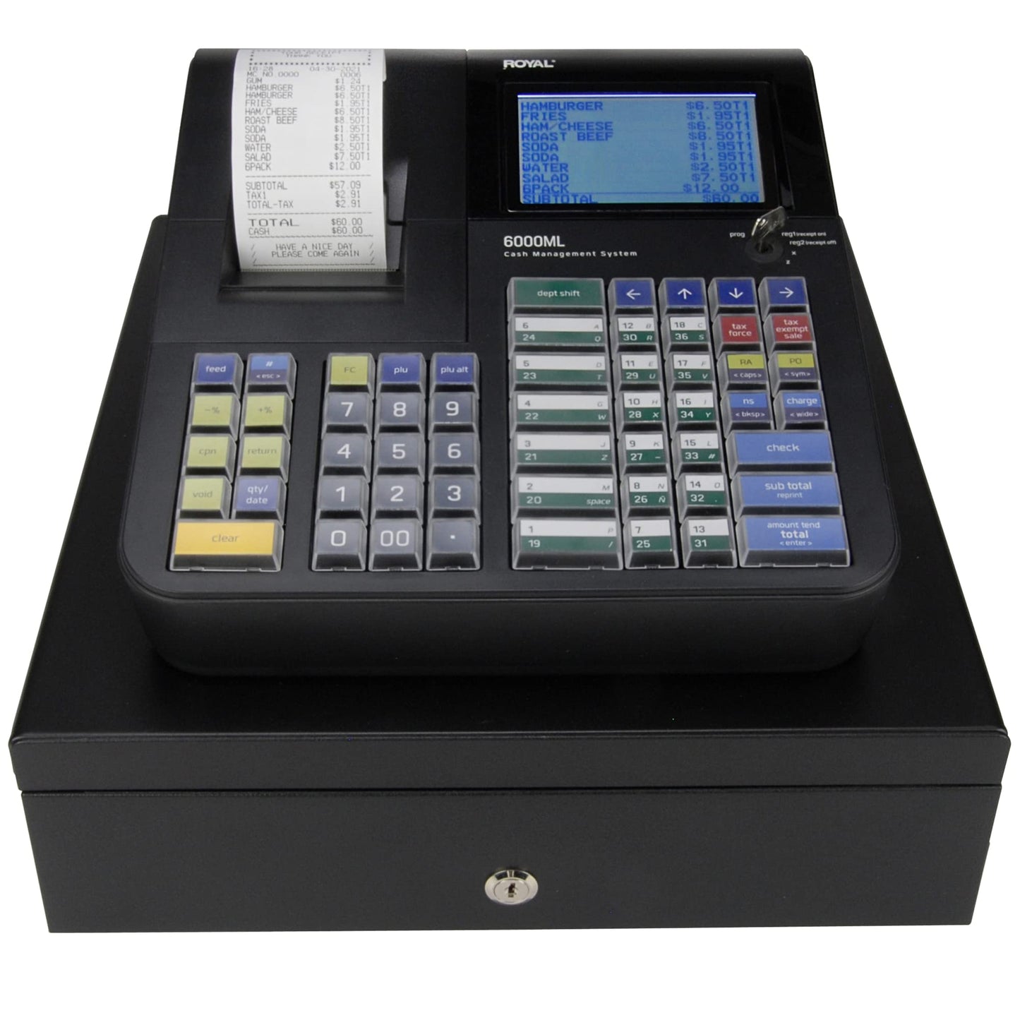 Royal 6000ML Cash Register, Black