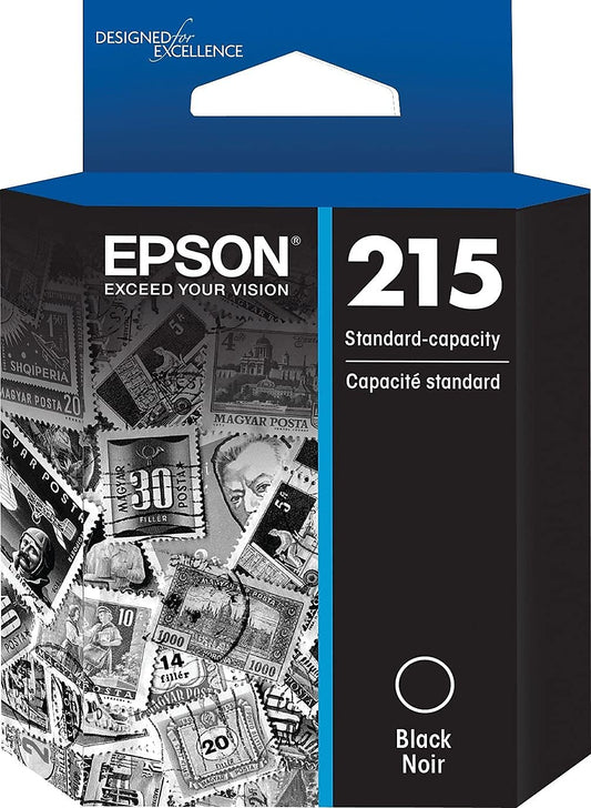 EPSON 215 Ink Standard Capacity Black Cartridge (T215120-S) Works with WorkForce WF-100, WF-110, EC-110