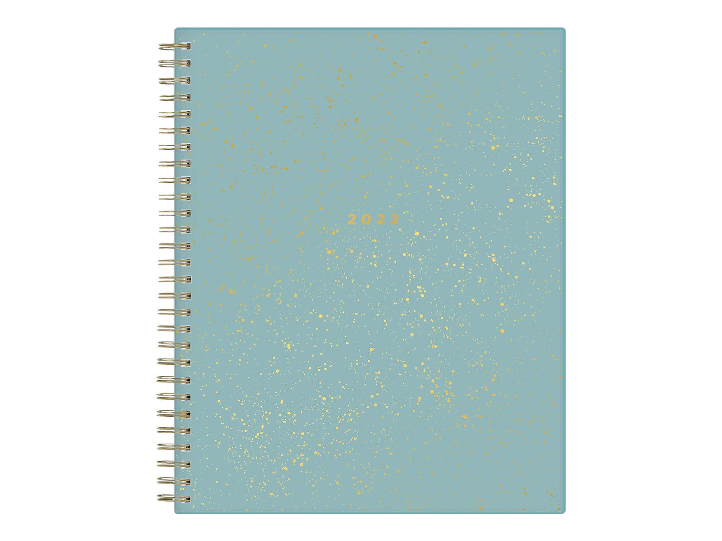 2022 Blue Sky Ashley G Splatter Dot Jade 8-Inch X 10-Inch Monthly, Blue/Gold (135333)