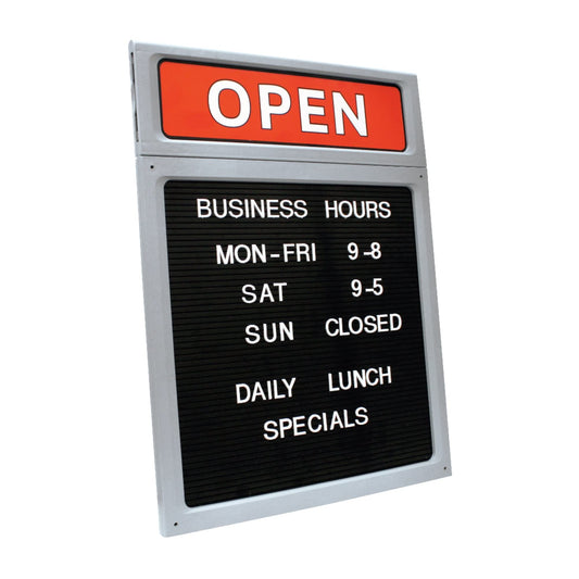 COSCO Custom Message Sign with Letters, Numbers and Characters, 15.6" x 20.9", (098221)
