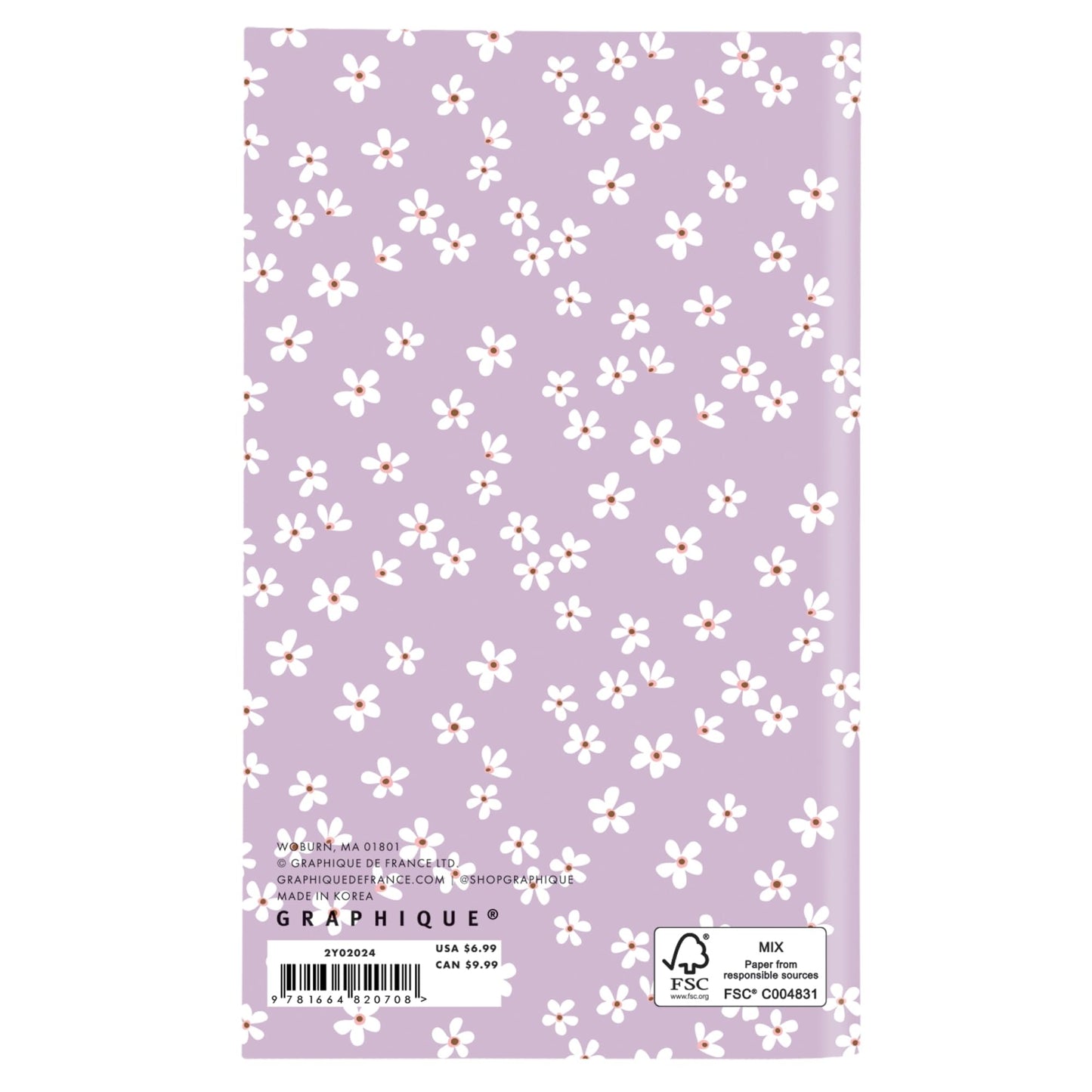 2023-2025 Graphique 29-Month Monthly Pocket Planner, 4" x 6", Purple, August 2023 to December 2025, 2Y02024 D