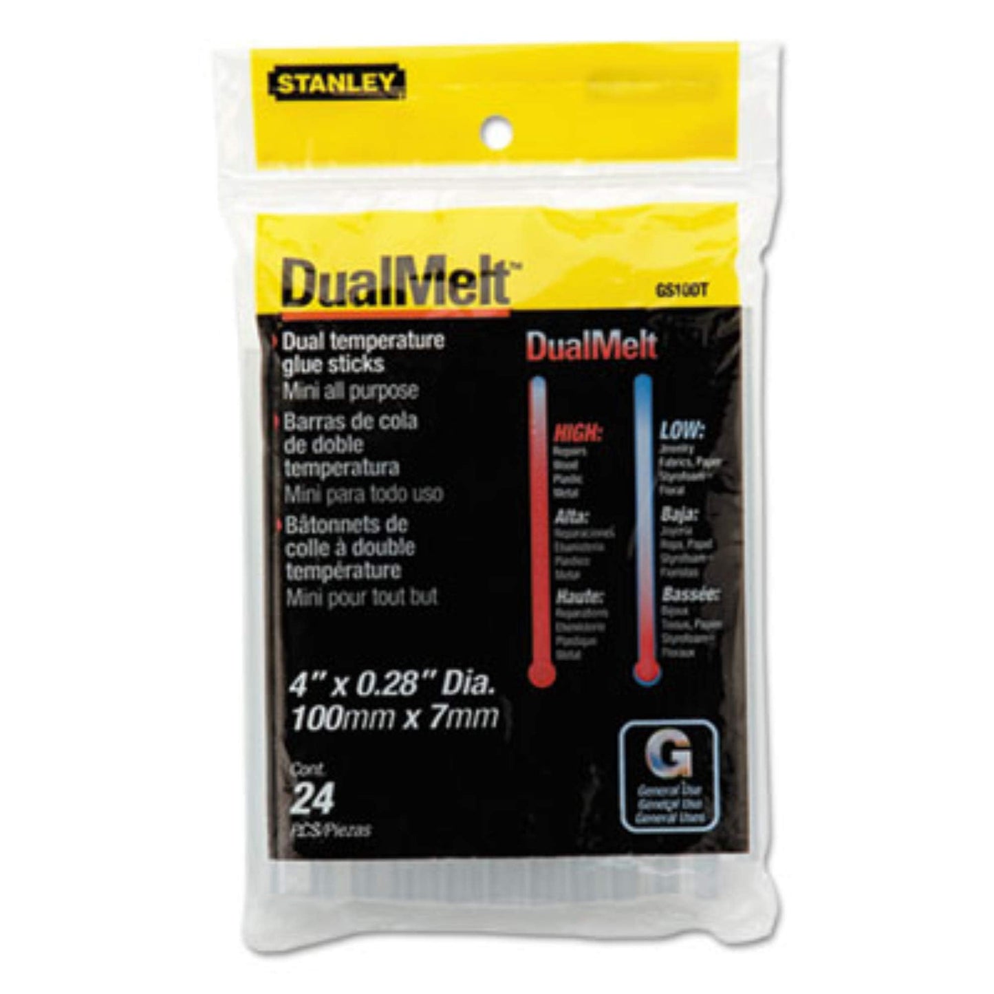 Stanley Hand Tools GS10DT Mini Dualmelt Glue Sticks 24 Count