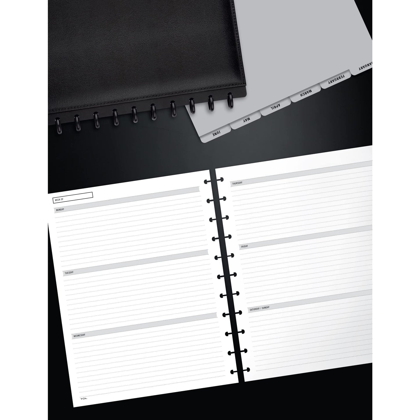 TUL® Discbound Undated Weekly/Monthly Refill Pages, Letter Size, 68 Sheets