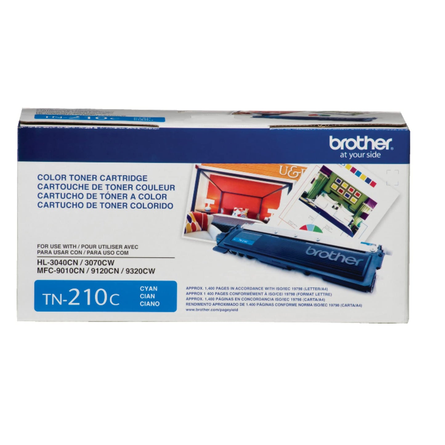 Brother® TN-210C Cyan Toner Cartridge,Blue