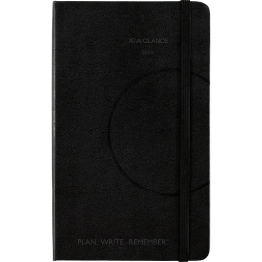 2025 AT-A-GLANCE® Plan. Write. Remember. Weekly/Monthly Planner, 5" x 8-1/4", Black, January to December