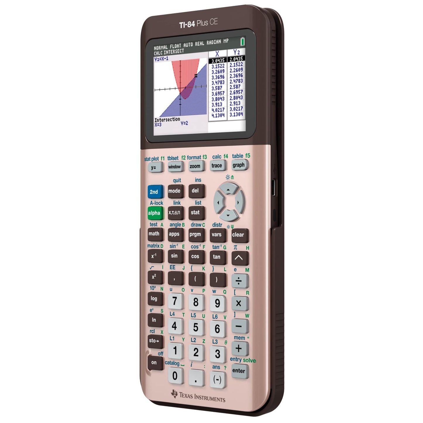 Texas Instruments TI-84 Plus CE Color Graphing Calculator, Rose Gold (Metallic)