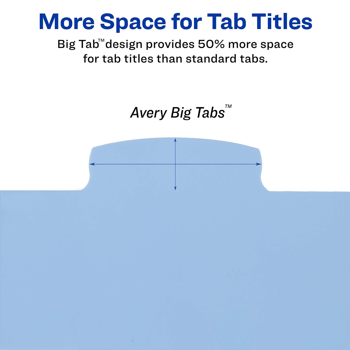 Avery Big Tab Write & Erase Dividers, 8-Tab Set (16171)