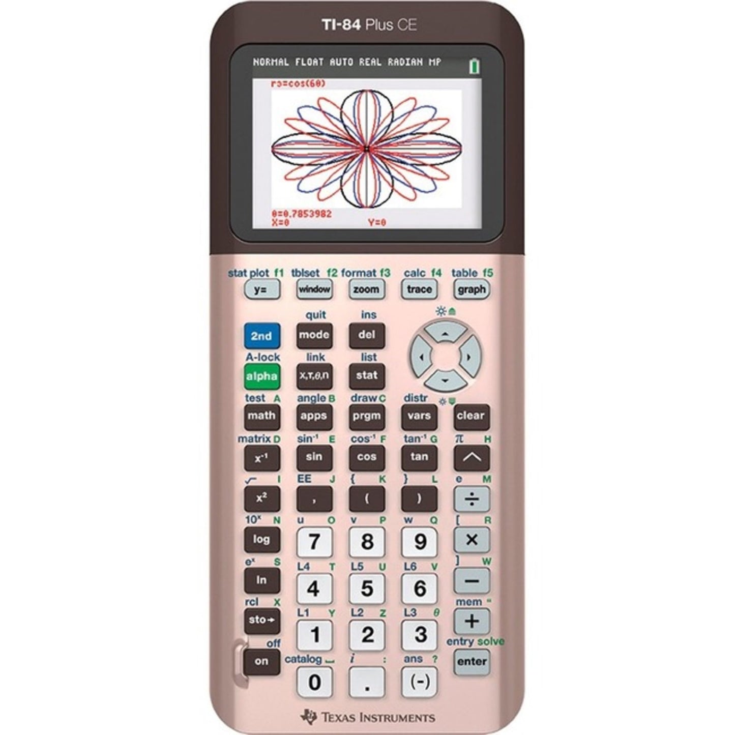 Texas Instruments TI-84 Plus CE Color Graphing Calculator, Rose Gold (Metallic)