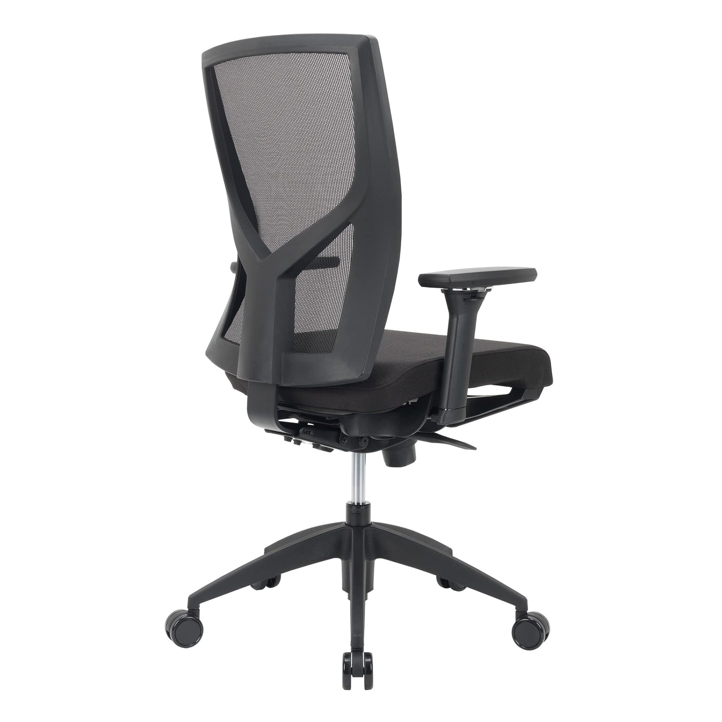 WorkPro® Oceanic Mesh/Fabric Ergonomic High-Back Executive Chair, Black, BIFMA Compliant