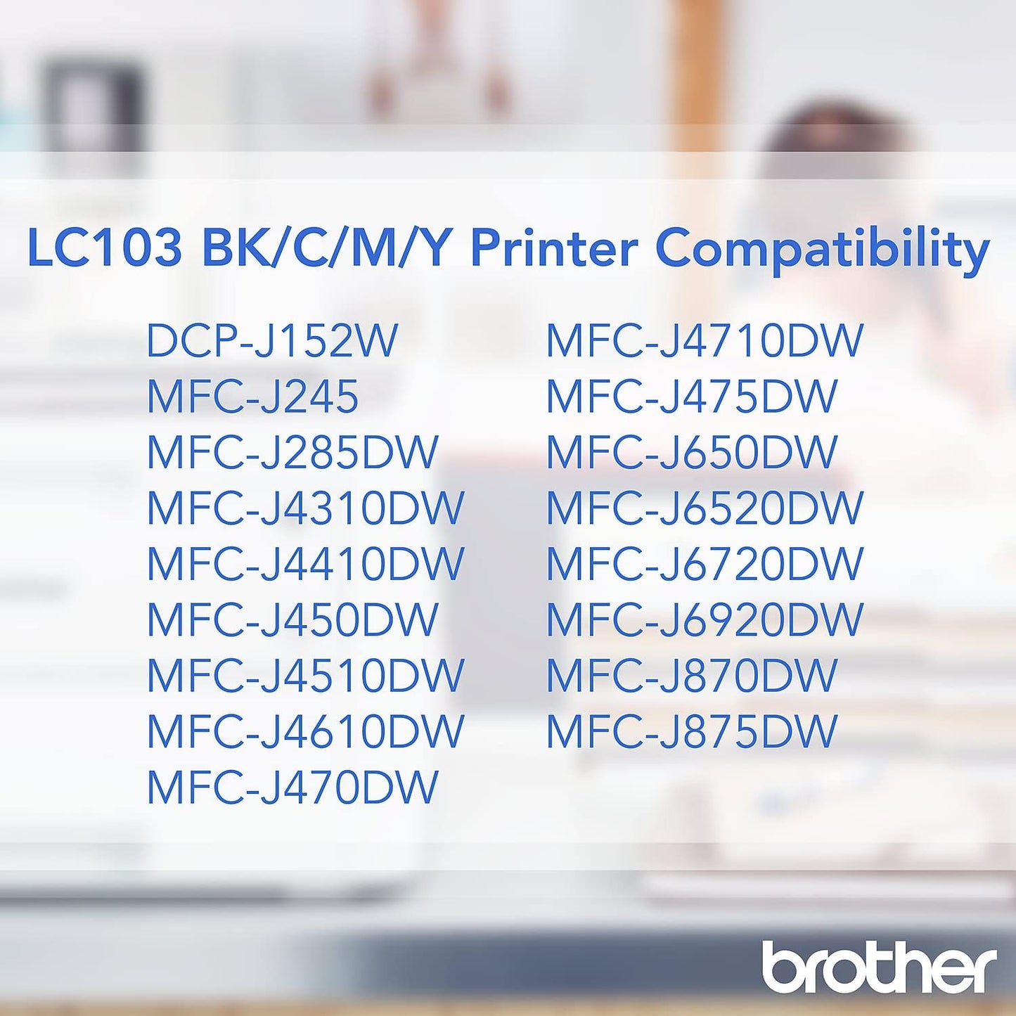 Brother LC-103C DCP Ink Cartridge (Cyan) in Retail Packaging -  - EXP 10/2018