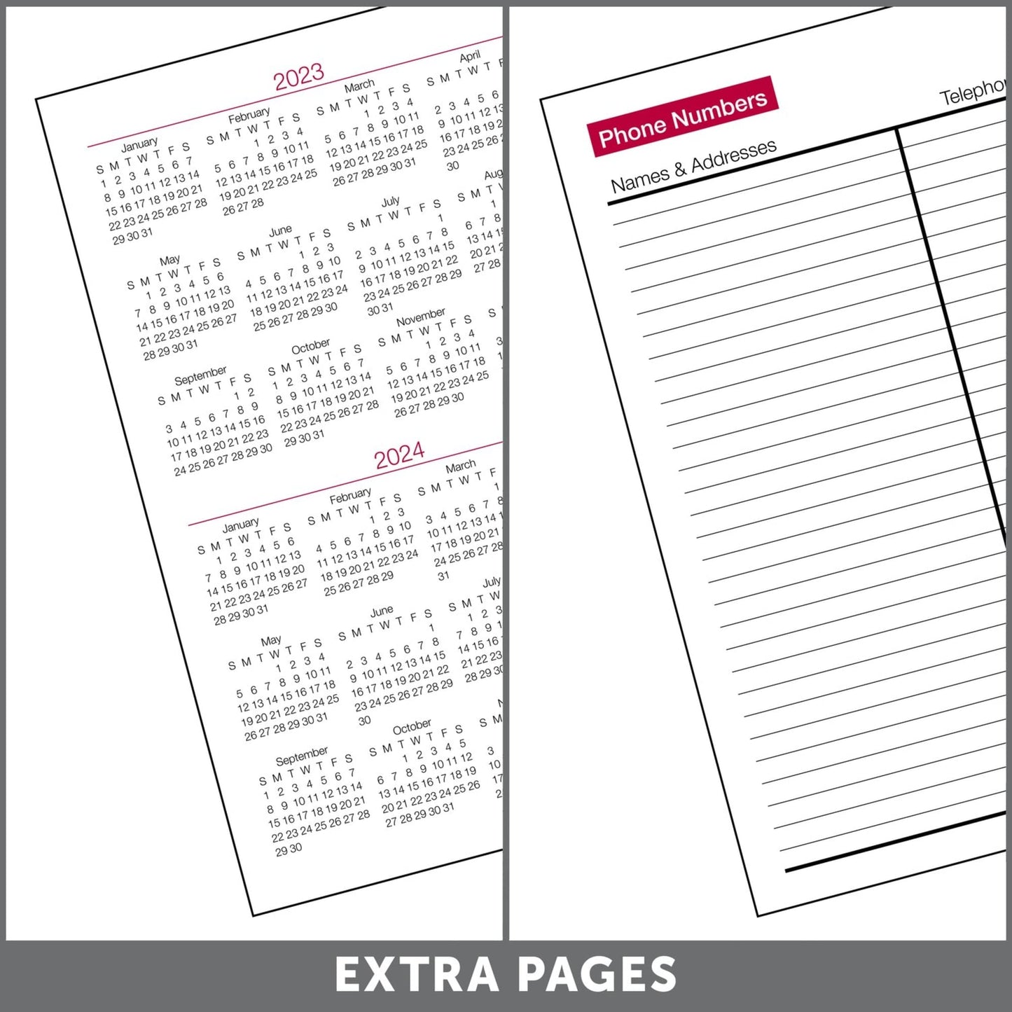 2022-2024 Office Depot� Brand 14-Month Monthly Planner, 3-1/2" x 6", Black, December 2022 To January 2024 , OD710100