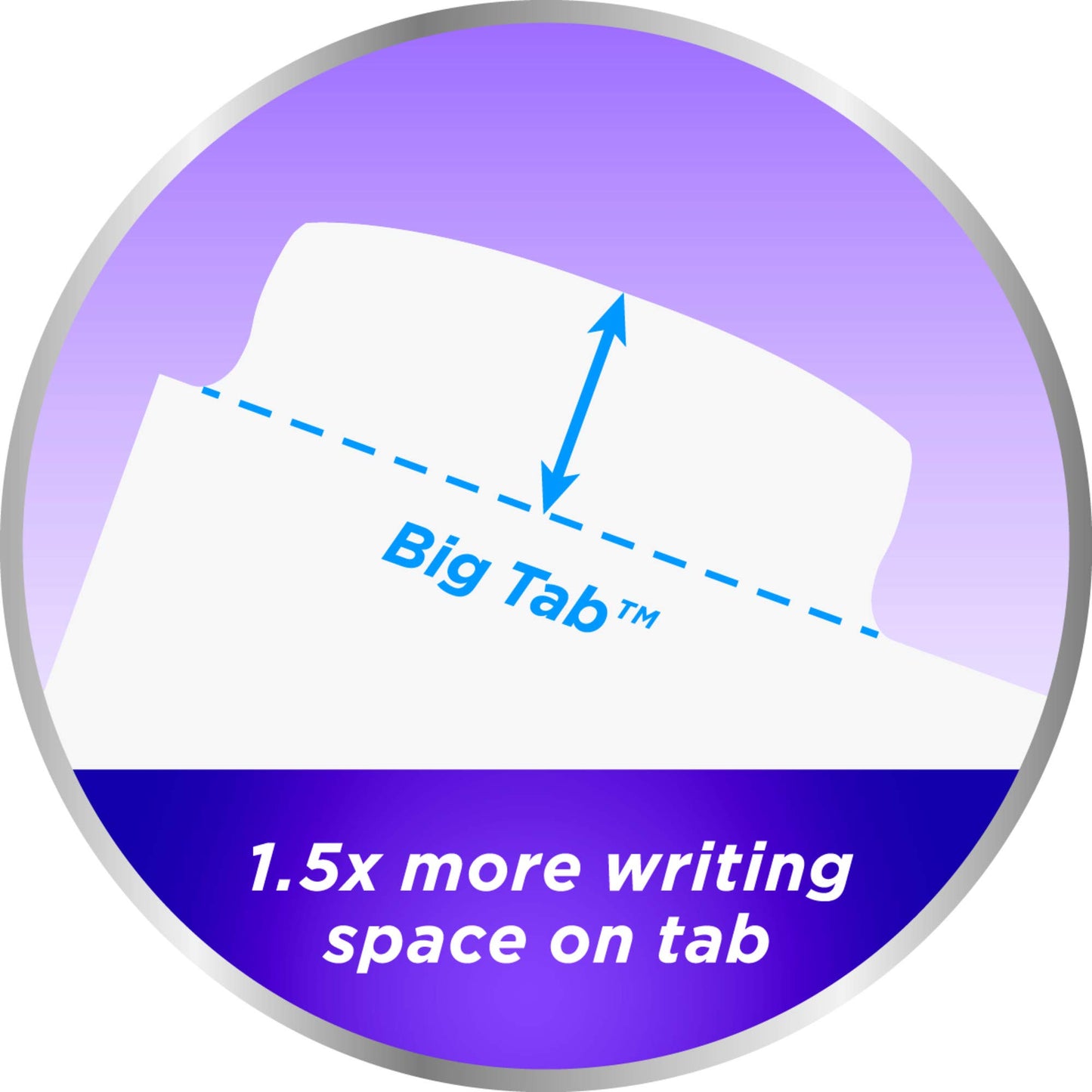 Avery Big Tab Write & Erase Durable Plastic Dividers for 3 Ring Binders, 8-Tab Set, White, 1 Set (16371)
