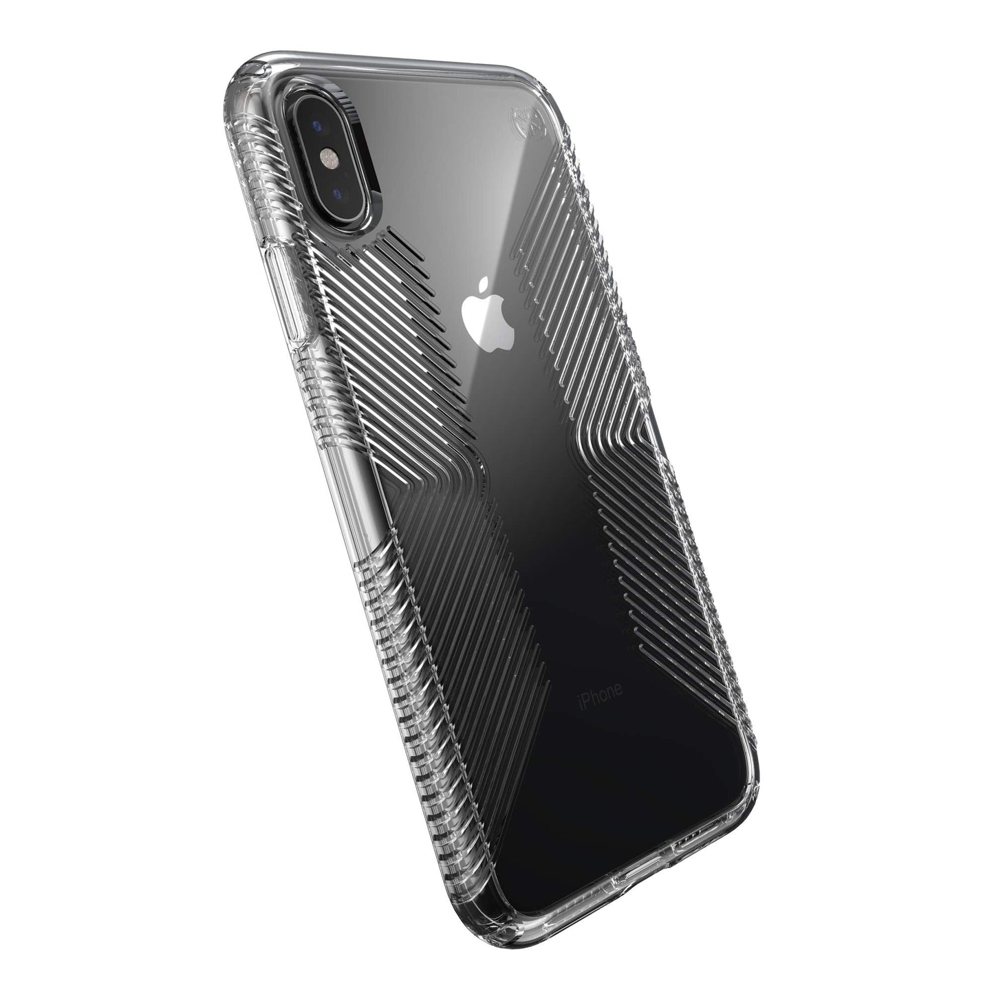 Speck Products Presidio Perfect-Clear with Grip Case, Compatible with iPhone Xs Max, Clear/Clear (136476-5085)