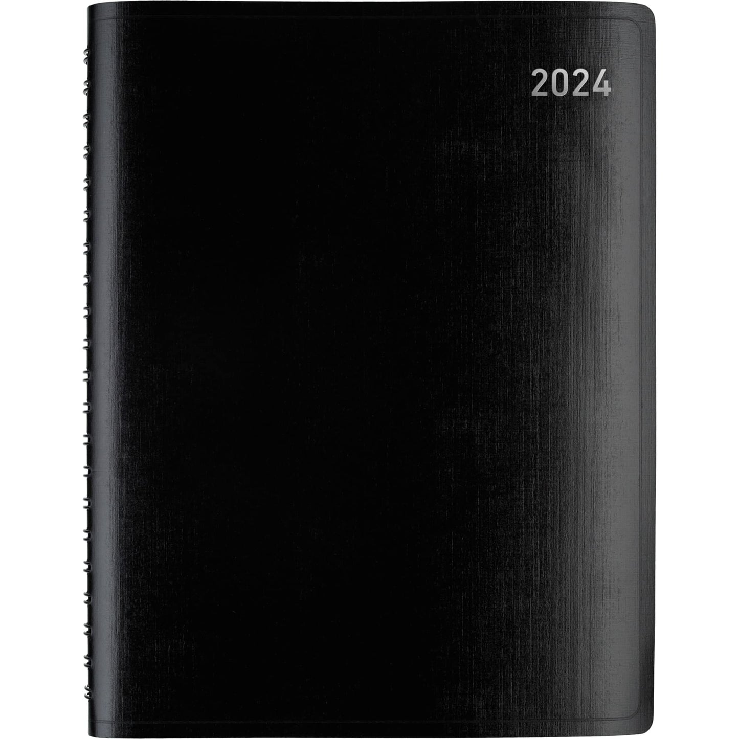 2024 Office Depot® Brand Weekly/Monthly Planner, 8" x 11", Black, January to December 2024, OD711900