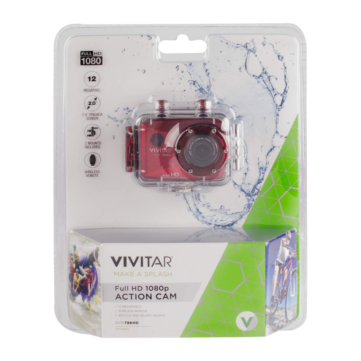 Vivitar DVR786HD-RED-WM DVR 786 Full HD ActionCam