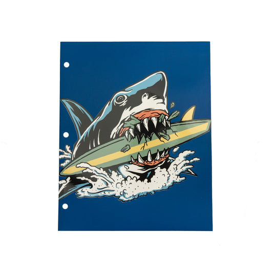 Eccolo BTS 2-Pocket Folder, 8-1/2" x 11", Angry Shark