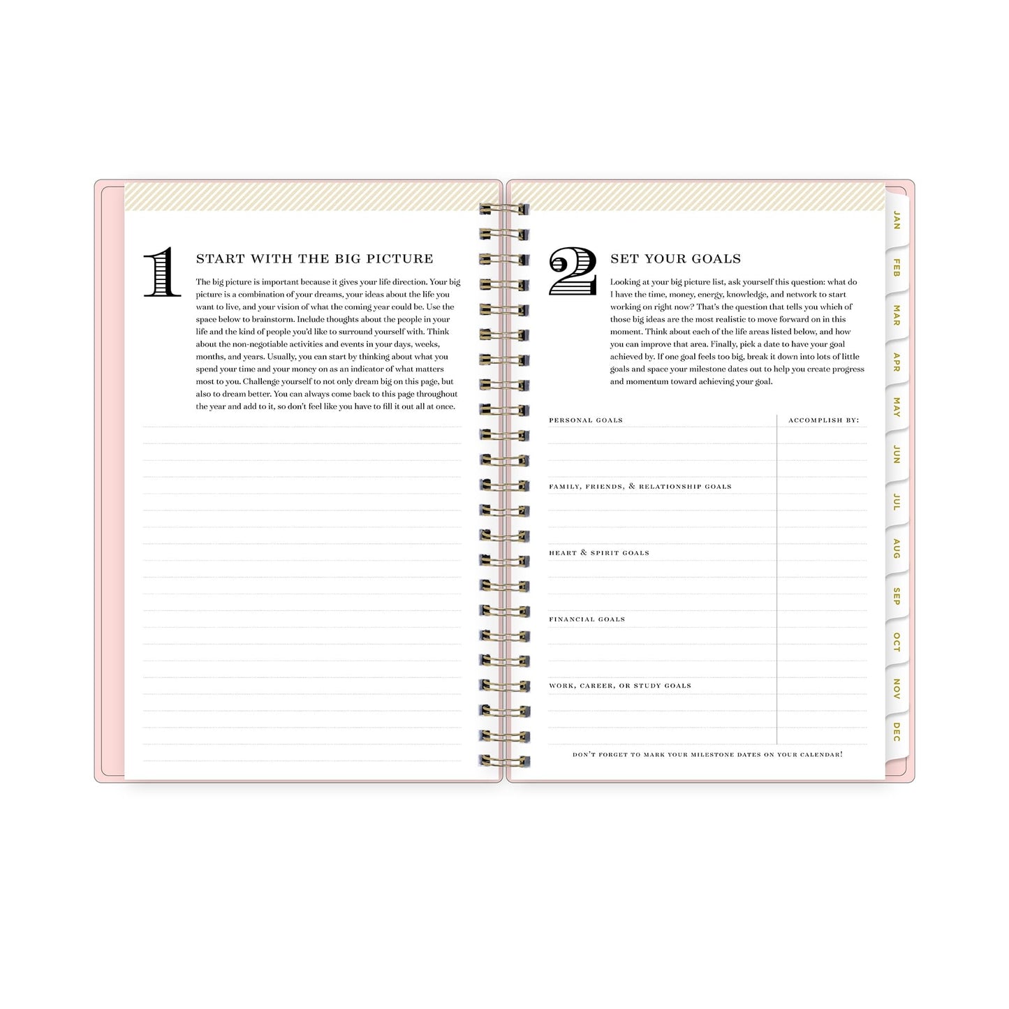 2024 Day Designer Weekly/Monthly Planning Calendar, 5" x 8", Blush, January to December