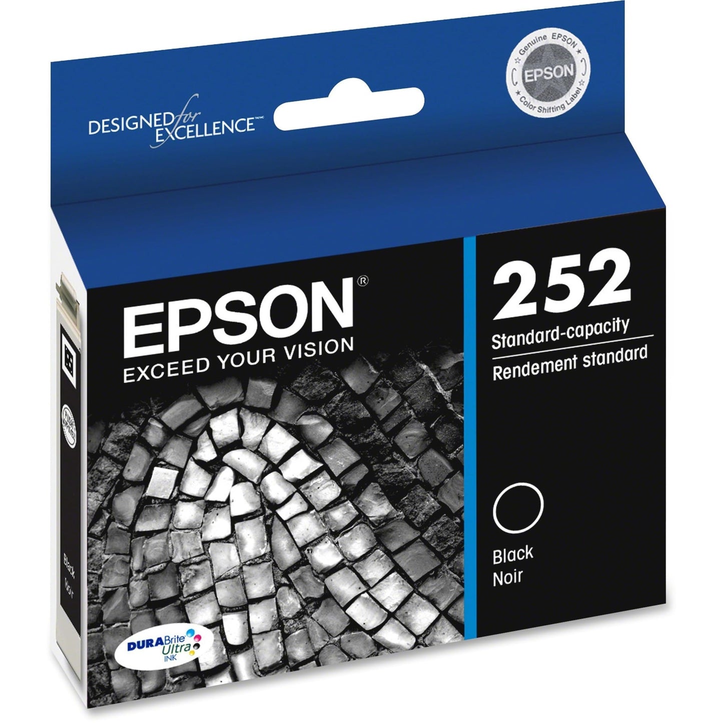 EPSON 252 DURABrite Ultra Ink Standard Capacity Black Cartridge (T252120-S) Works with WorkForce WF-3620, WF-3640, WF-7110, WF-7610, WF-7620, WF-7710, WF-7720, WF-7210