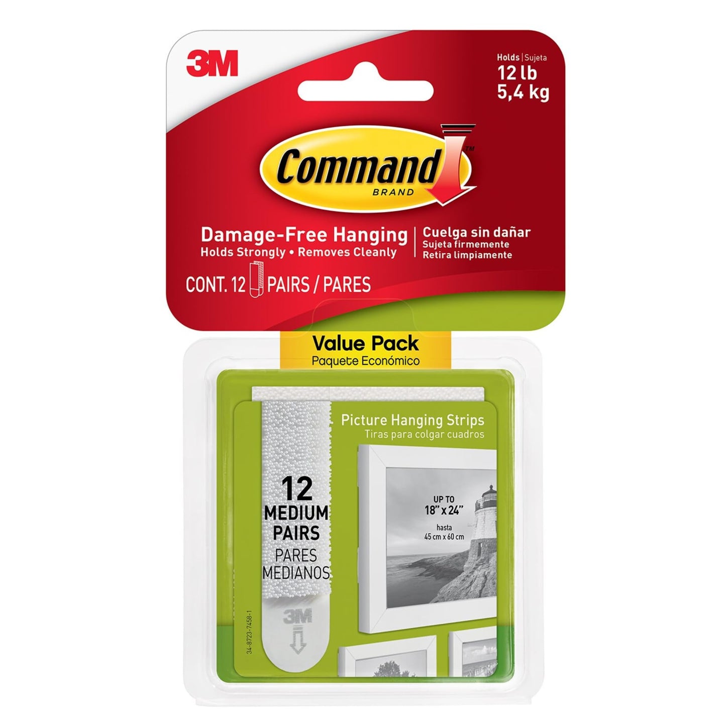 Command Strips 17202 Small Command™ Adhesive Removable Interlocking Fasteners