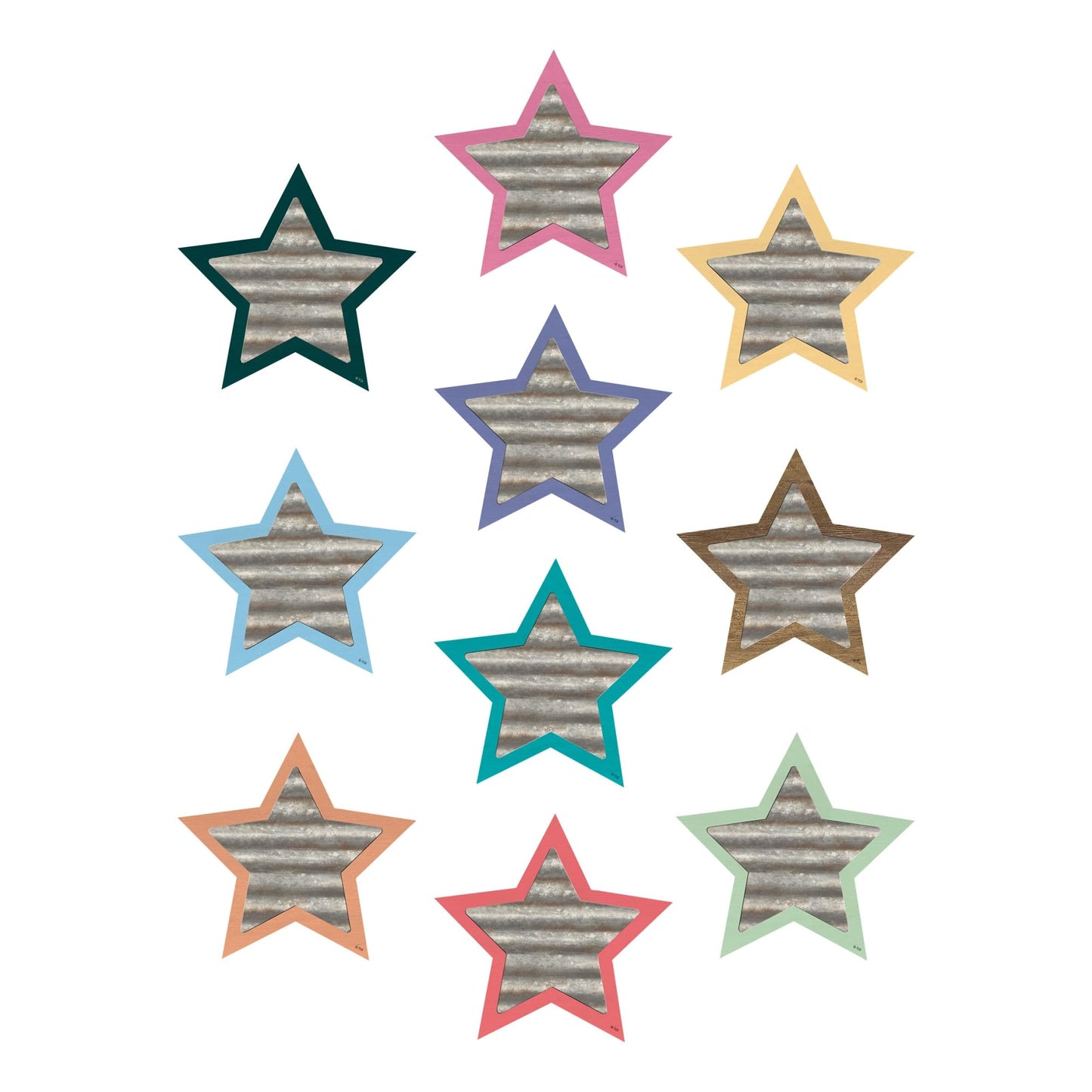 Teacher Created Resources Decorative Accents, 6", Home Sweet Classroom Star, Pack of 30 Accents