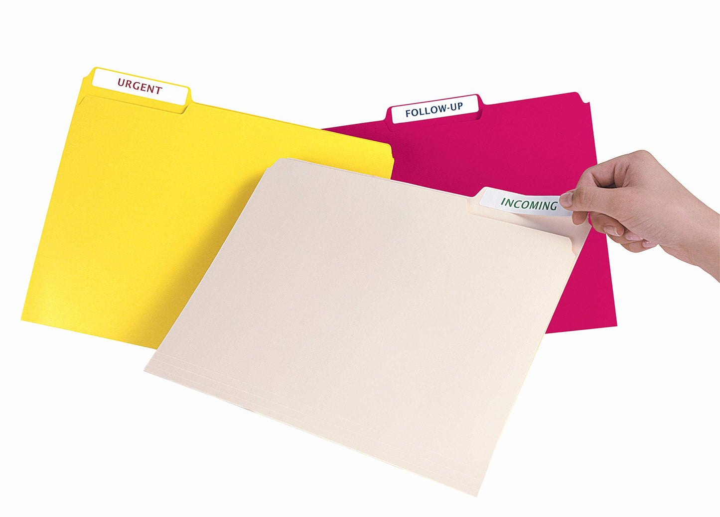 Avery File Folder Labels with Sure Feed, 2/3" x 3-7/16", 750 Printable Labels, Removable, White (8066)