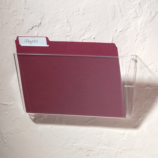 Brenton Studio Single Wall Pocket, Letter Size, Clear, 59770
