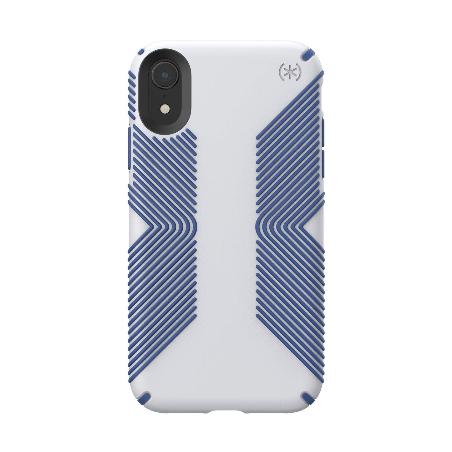 Speck Products Presidio Grip iPhone Xs/iPhone X Case, Microchip Grey/Ballpoint Blue