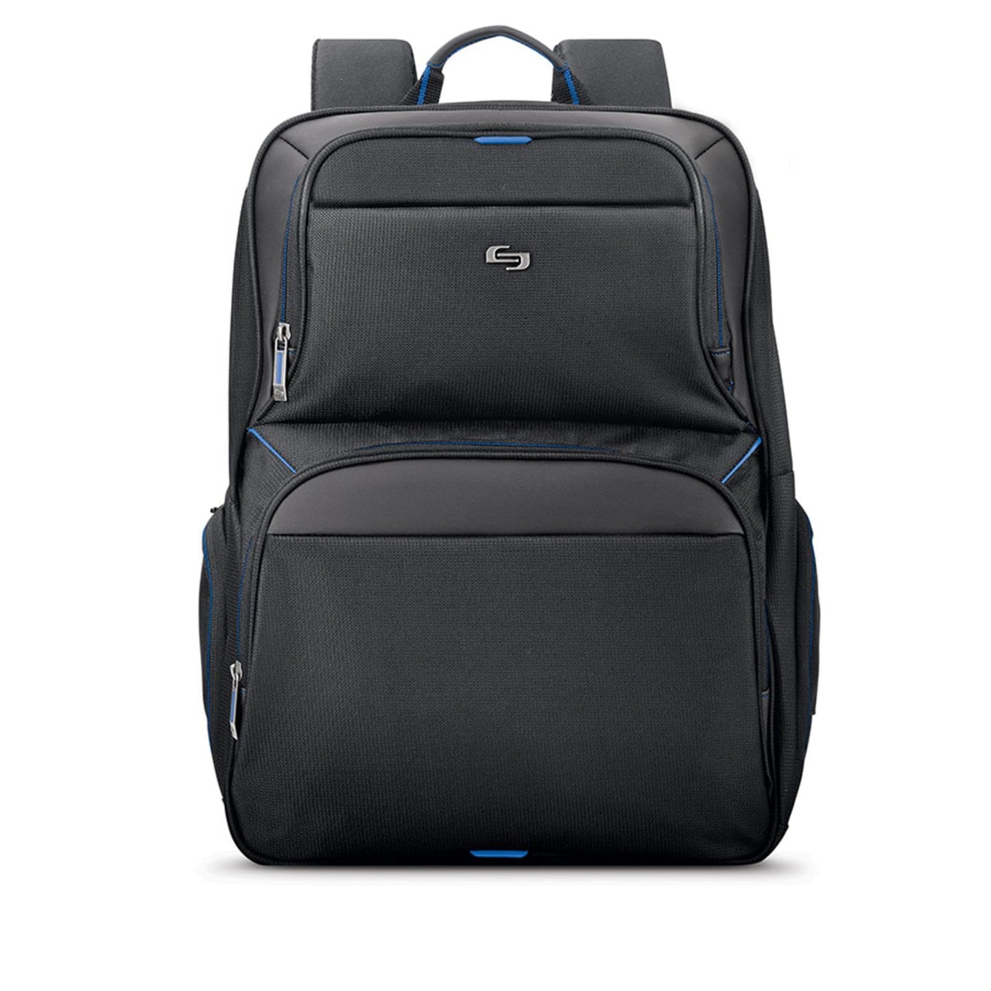 SOLO NY Ambition Laptop Backpack, Black/Blue, up to