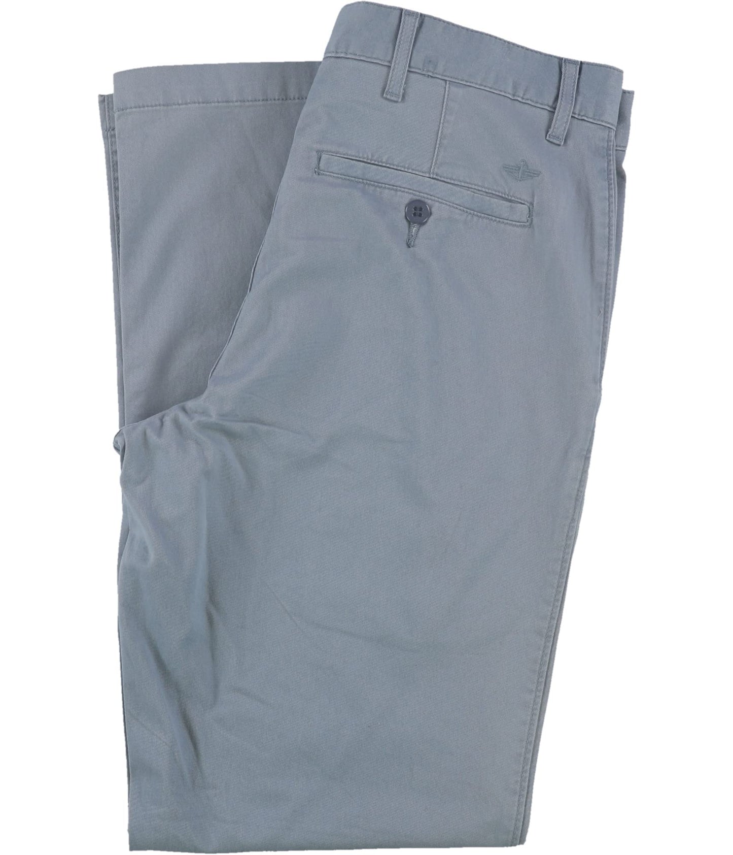 Dockers Men's Straight Fit Washed Khaki Pant D2, Ventana Blue, 34W x 32L