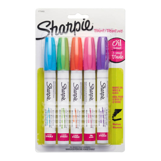 SHARPIE Fashion Colors Medium Point Oil-Based Paint Marker (5-Pack)