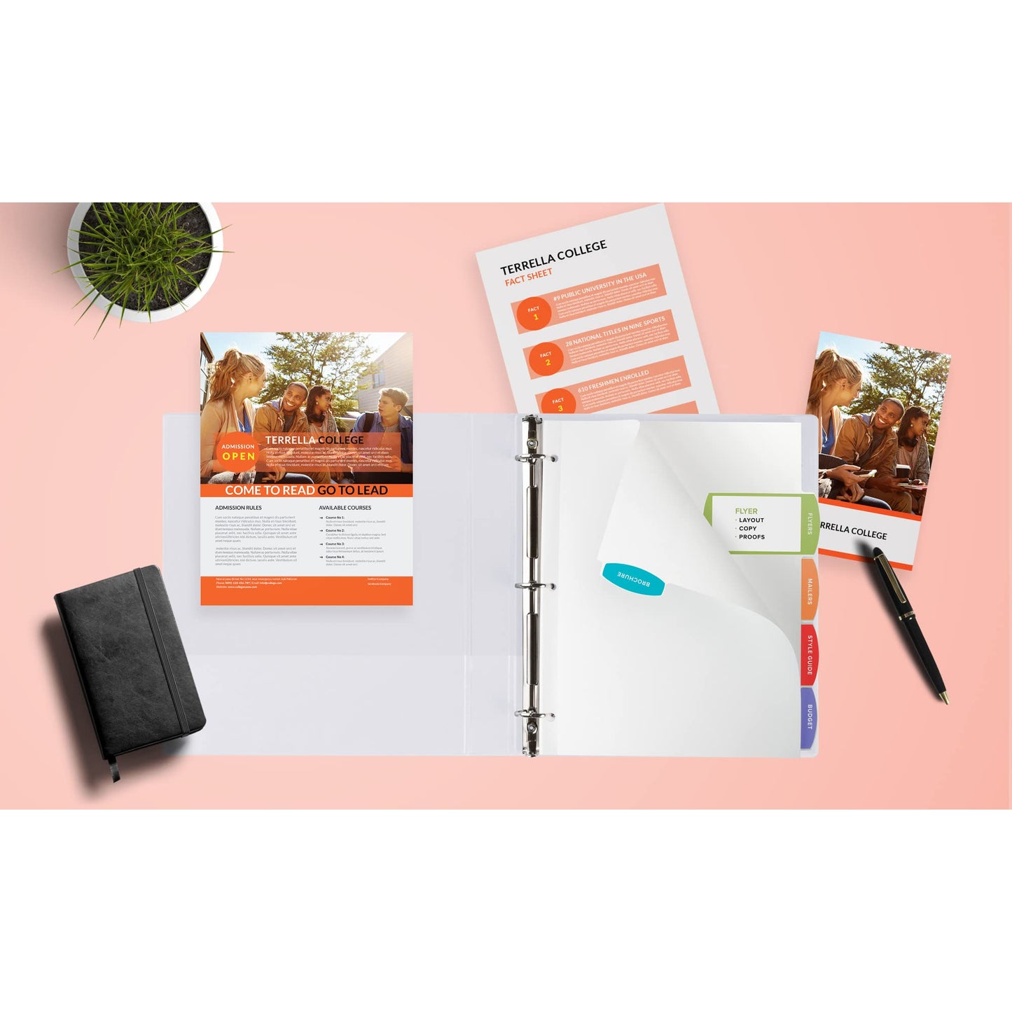 Avery Big Tab Printable White Label Dividers with Easy Peel, 5 Tabs, 1 Set (14436)