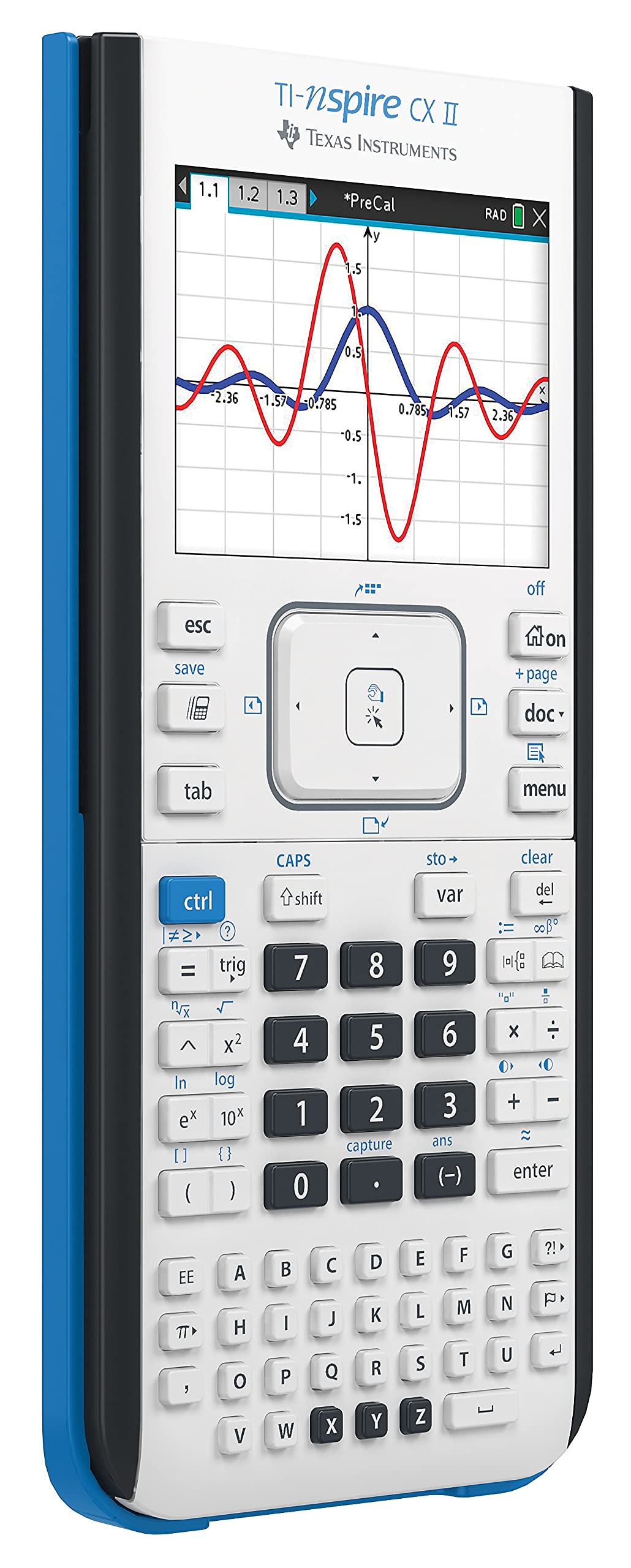 Texas Instruments TI-Nspire CX II Color Graphing Calculator with Student Software (PC/Mac) White 3.54 x 7.48