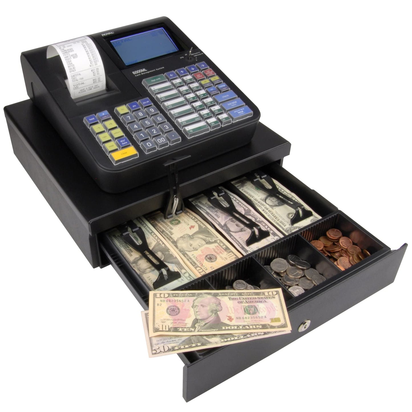 Royal 6000ML Cash Register, Black