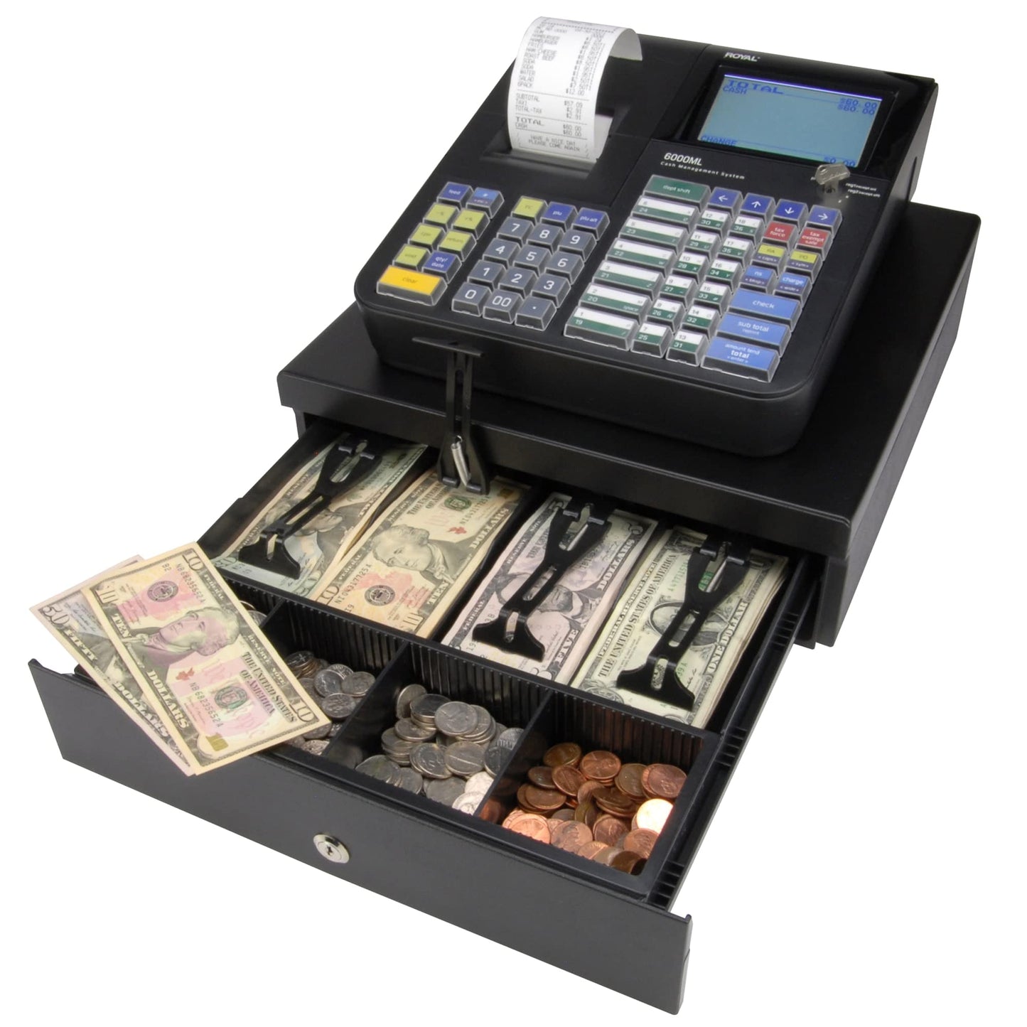 Royal 6000ML Cash Register, Black