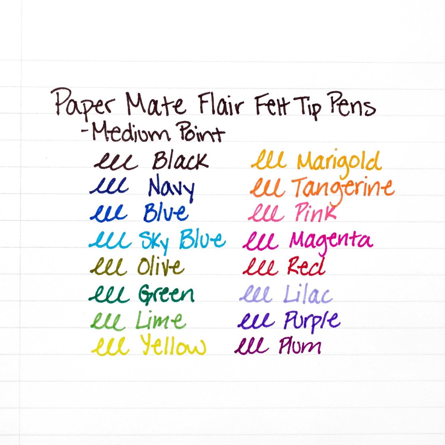 Paper Mate Paper Mate Flair Point Pens, Green (1806702)