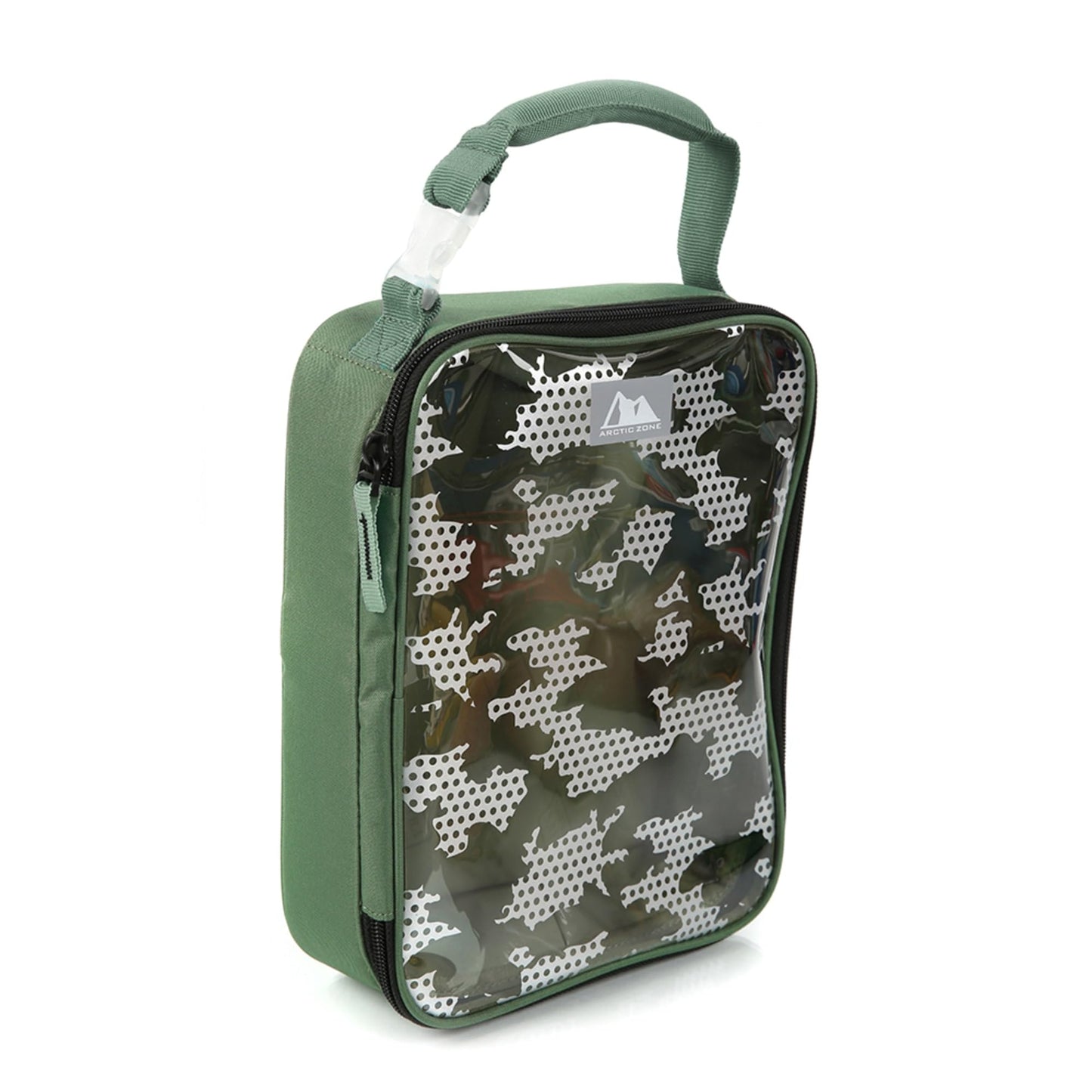 Arctic Zone Translucent Insulated Upright Lunch Pack, Green Camo
