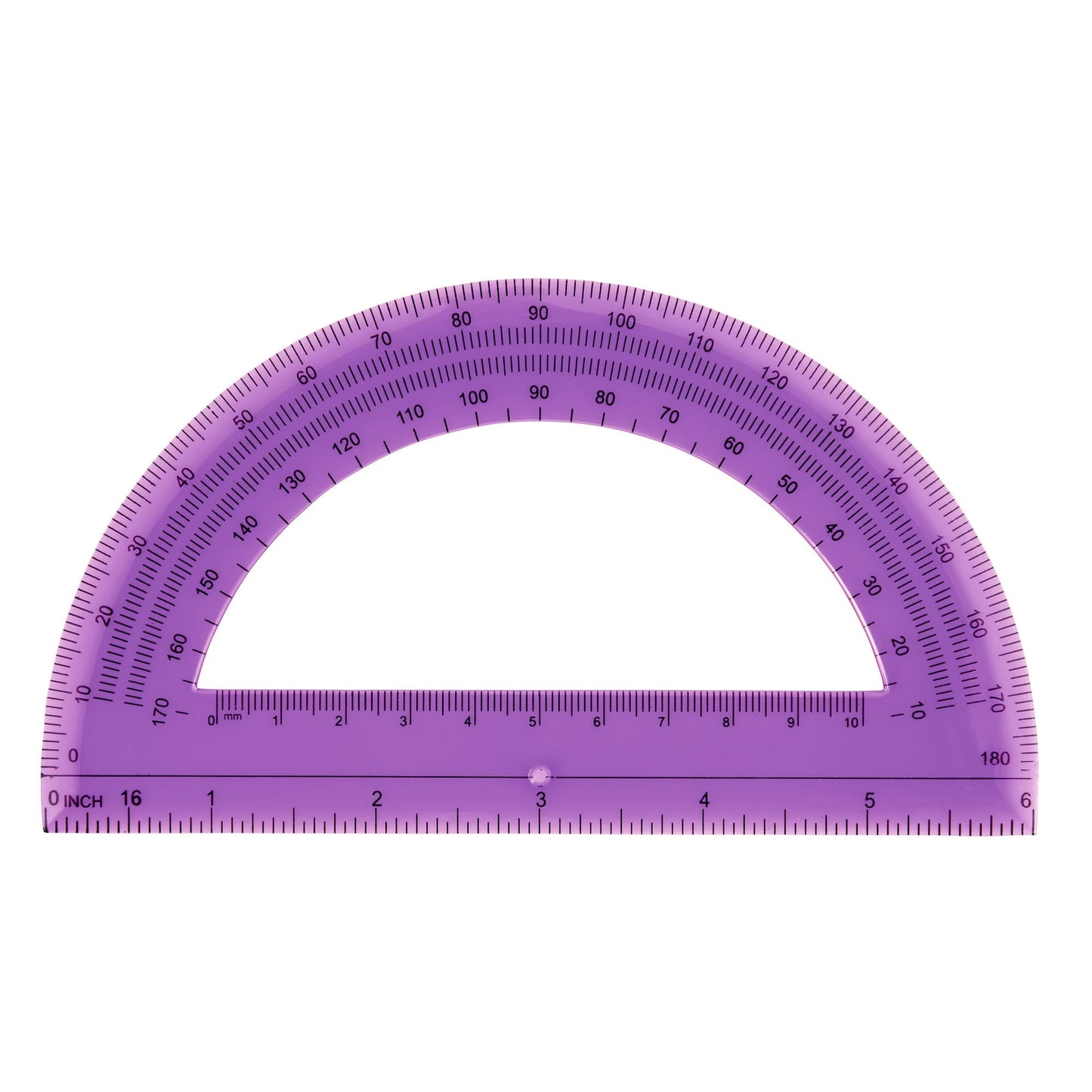 Office Depot Semicircular 6in. Protractor, Clear, 973D OD8