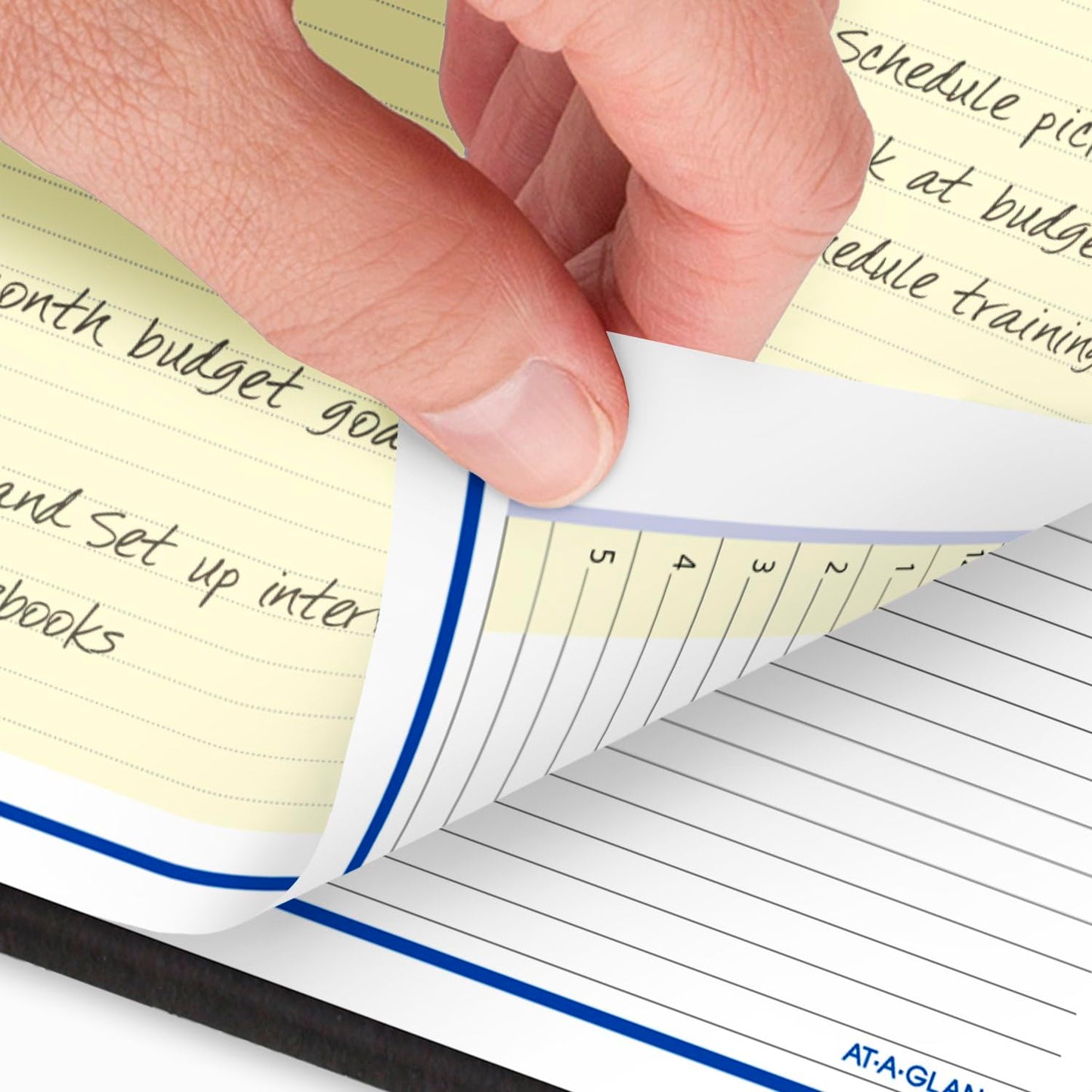 AT-A-GLANCE 2025 Planner, Weekly & Monthly, 8" x 10", Large, Open Scheduling, QuickNotes, Black (76010525)