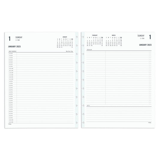 TUL® Discbound Daily Refill Pages, Letter Size, Fashion, January to December 2023