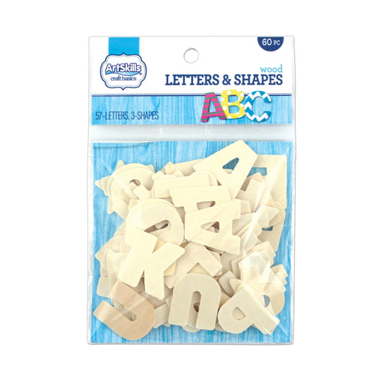 Artskills® Wood Letters, Tan, Pack Of 60