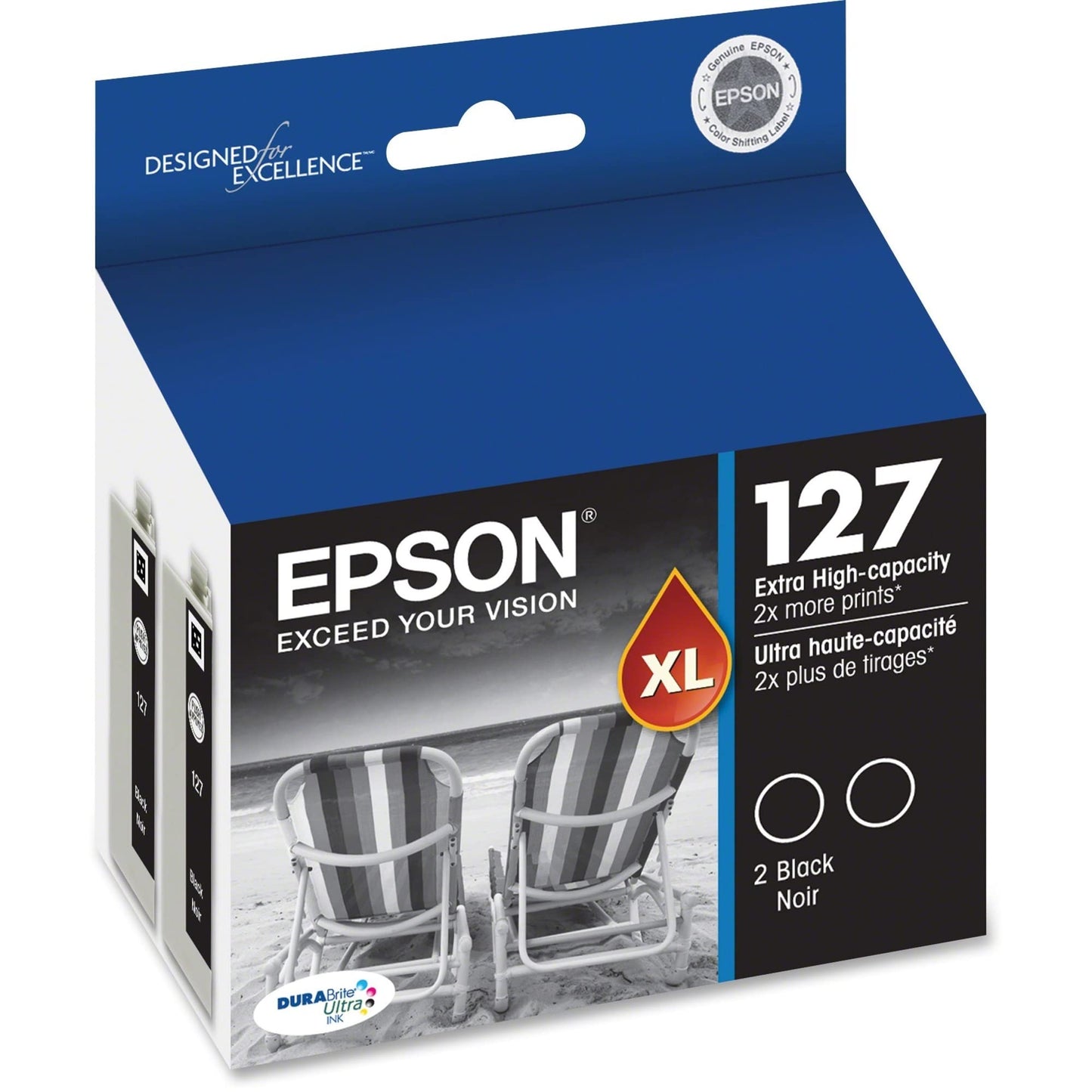 EPSON 127 DURABrite Ultra Ink Black Dual Cartridge Pack EXP 11.2023