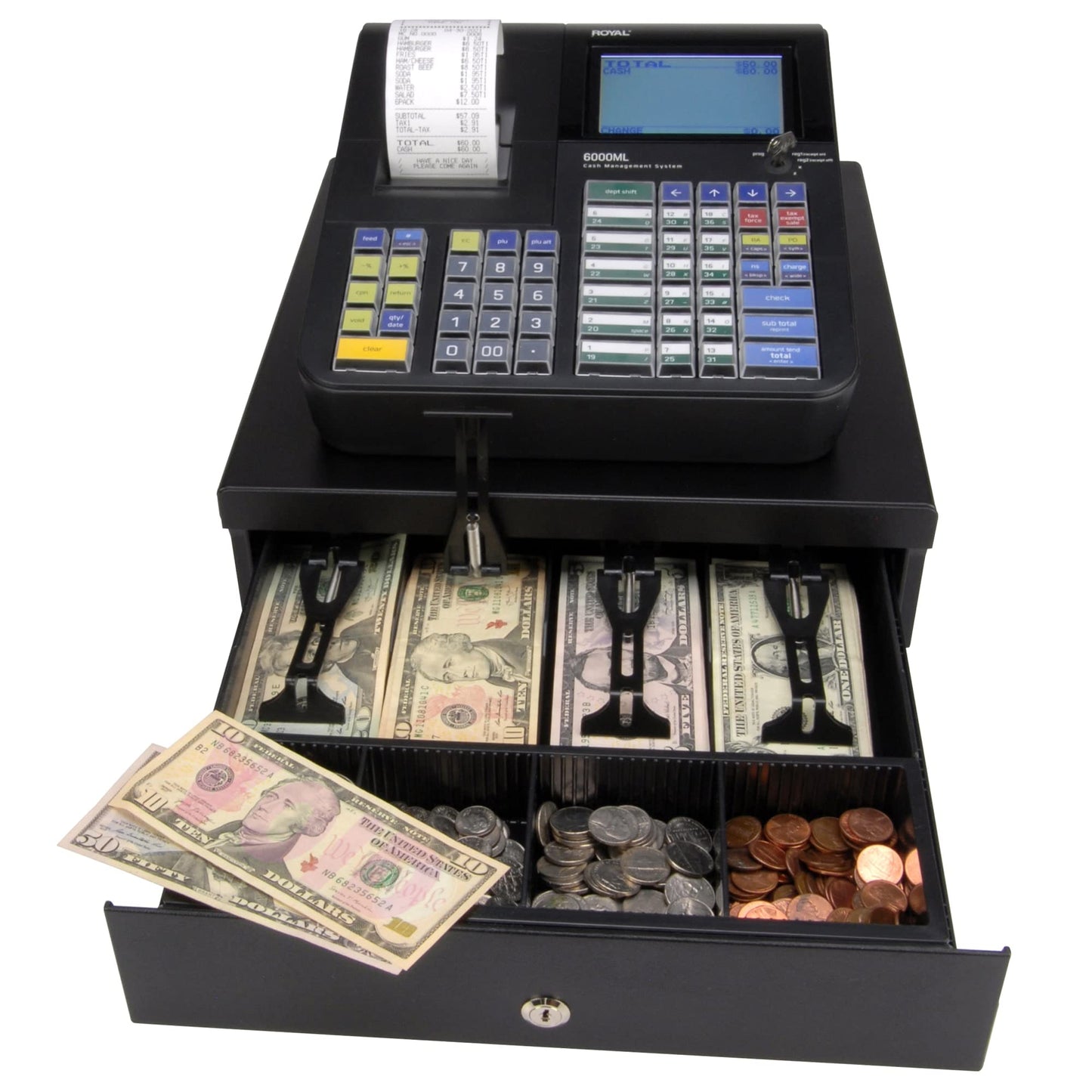 Royal 6000ML Cash Register, Black