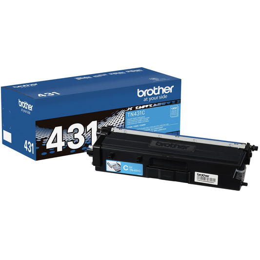Brother Printer TN431C Standard Yield Toner-Retail Packaging, Cyan
